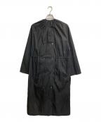 H BEAUTY&YOUTHエイチ ビューティー&ユース）の古着「SHEER NYLON COAT DRESS」｜ブラック