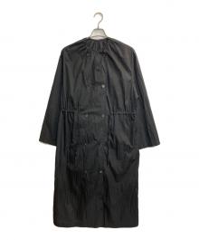 H BEAUTY&YOUTH（エイチ ビューティー&ユース）の古着「SHEER NYLON COAT DRESS」｜ブラック