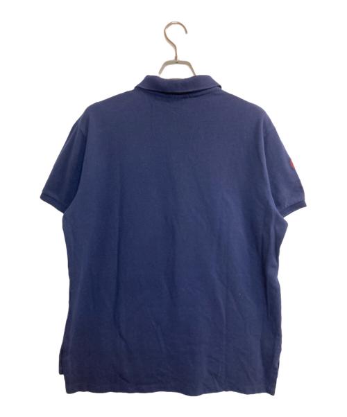POLO RALPH LAUREN（ポロ・ラルフローレン）POLO RALPH LAUREN (ポロ・ラルフローレン) ビッグポニーボーダーポロシャツ ネイビー サイズ:XLの古着・服飾アイテム