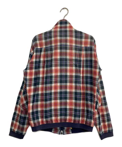 FRED PERRY（フレッドペリー）FRED PERRY (フレッドペリー) チェックシャツブルゾン レッド サイズ:Mの古着・服飾アイテム