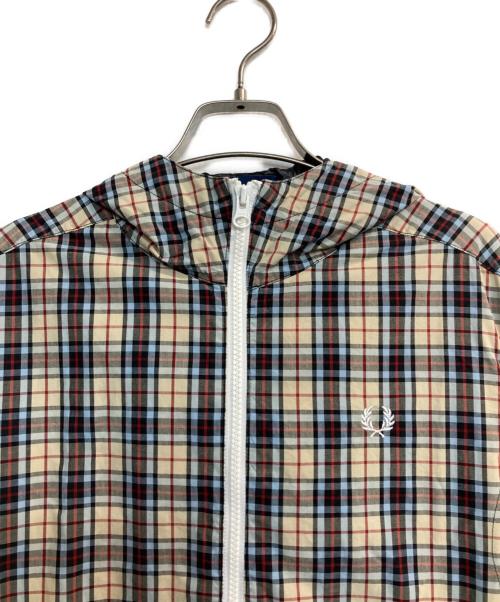 FRED PERRY（フレッドペリー）FRED PERRY (フレッドペリー) チェックフーデッドブルゾン イエロー サイズ:Mの古着・服飾アイテム