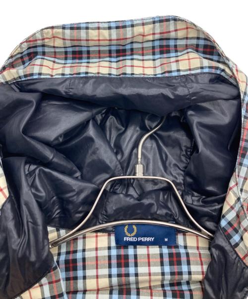 FRED PERRY（フレッドペリー）FRED PERRY (フレッドペリー) チェックフーデッドブルゾン イエロー サイズ:Mの古着・服飾アイテム