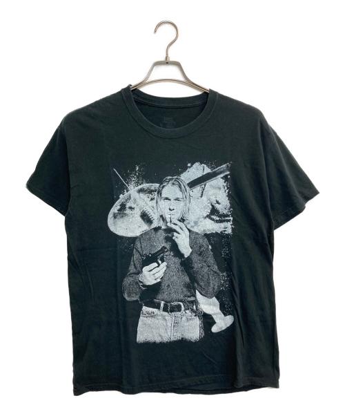Hanes（ヘインズ）Hanes (ヘインズ) kurt cobain Tee ブラック サイズ:Lの古着・服飾アイテム