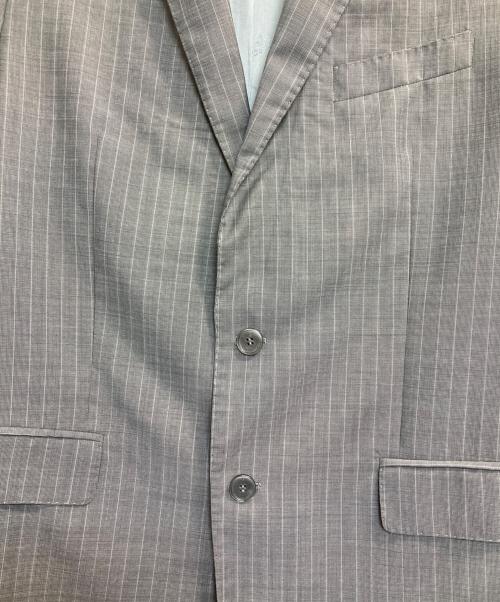 VERSACE COLLECTION（ヴェルサーチ コレクション）VERSACE COLLECTION (ヴェルサーチ コレクション) ストライプ2Bスーツ グレー サイズ:52の古着・服飾アイテム