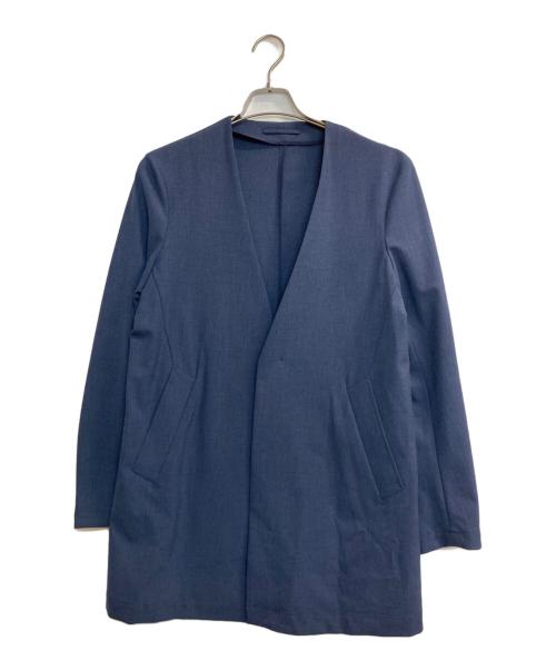 STUDIOUS（ステュディオス）STUDIOUS (ステュディオス) プレミアムセラミカノーカラーコート ネイビー サイズ:1の古着・服飾アイテム
