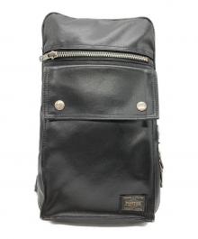 PORTER（ポーター）の古着「フリースタイルボディーバッグ」｜ブラック