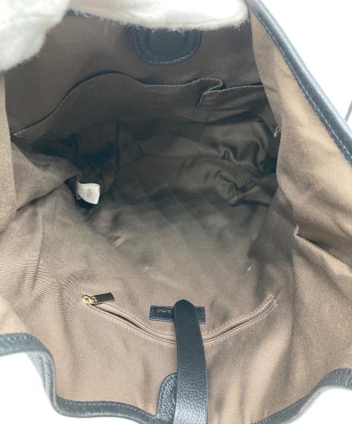 2.718（ニーテンナナイチハチ）2.718 (ニーテンナナイチハチ) レザーワンショルダーバッグ ブラックの古着・服飾アイテム