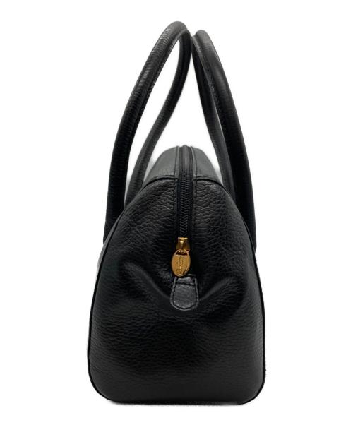 Cartier（カルティエ）Cartier (カルティエ) マストラインレザーミニボストンハンドバッグ ブラックの古着・服飾アイテム