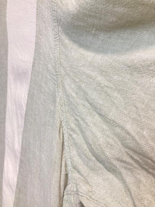 HAGGAR（ハガー）HAGGAR (ハガー) LINEN S/S SHIRTS　リネンＳ/Ｓシャツ グリーン サイズ:ＸＸＬ　の古着・服飾アイテム