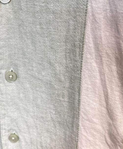 HAGGAR（ハガー）HAGGAR (ハガー) LINEN S/S SHIRTS　リネンＳ/Ｓシャツ グリーン サイズ:ＸＸＬ　の古着・服飾アイテム