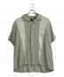 HAGGAR（ハガー）の古着「LINEN S/S SHIRTS　リネンＳ/Ｓシャツ」｜グリーン