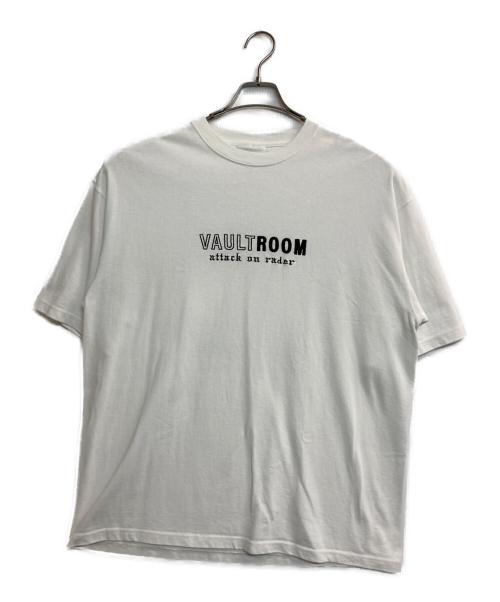 vault room（ボルトルーム）VAULT ROOM (ボルトルーム) ロゴ刺繍Tシャツ ホワイト サイズ:ＸＬの古着・服飾アイテム