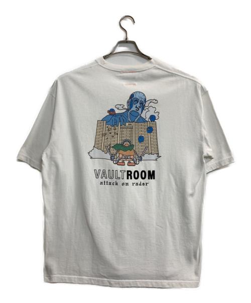 vault room（ボルトルーム）VAULT ROOM (ボルトルーム) ロゴ刺繍Tシャツ ホワイト サイズ:ＸＬの古着・服飾アイテム