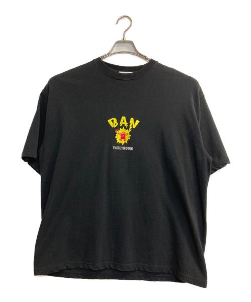 vault room（ボルトルーム）VAULT ROOM (ボルトルーム) BAN 刺繍Tシャツ ブラック サイズ:ＸＬの古着・服飾アイテム