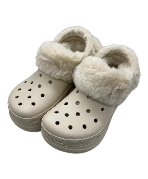 crocs（クロックス）crocs (クロックス) ストンプラインドクロッグ サンダル アイボリー サイズ:26cmの古着・服飾アイテム