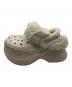 crocs (クロックス) ストンプラインドクロッグ サンダル アイボリー サイズ:26cm：6000円