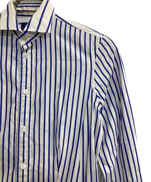 POLO RALPH LAUREN（ポロ・ラルフローレン）POLO RALPH LAUREN (ポロ・ラルフローレン) ストライプシャツワンピース ホワイト サイズ:4の古着・服飾アイテム