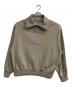 X-girl（エックスガール）の古着「PREP LOGO HALF ZIP SWEAT TOP」｜ベージュ
