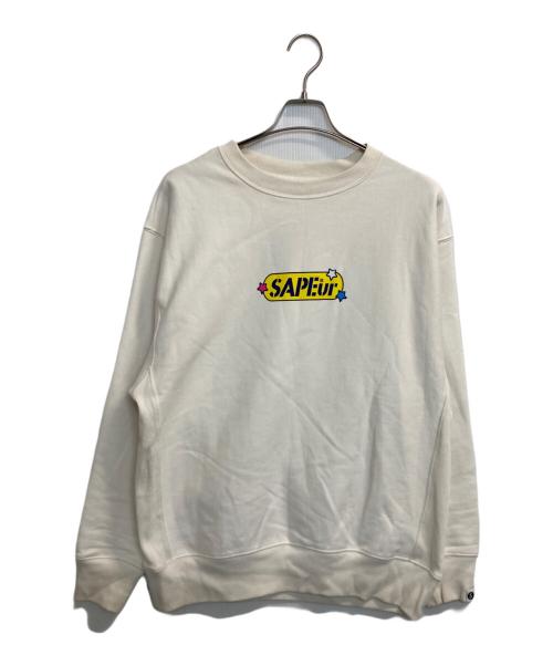 SAPEur（サプール）SAPEur (サプール) スウェット ホワイト サイズ:ＸＬの古着・服飾アイテム