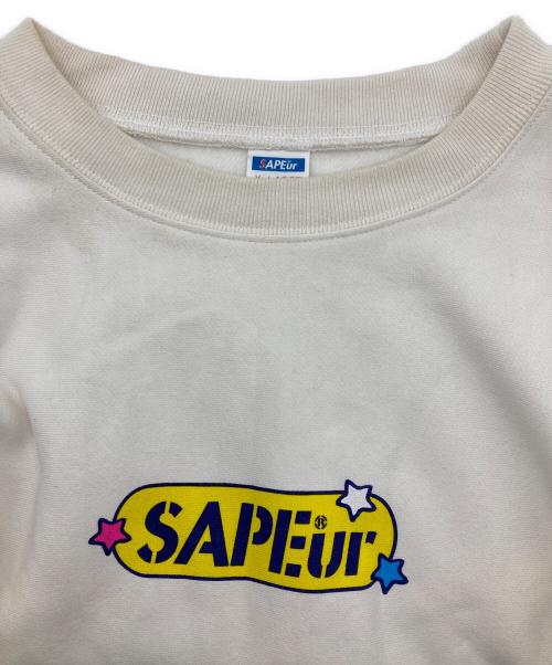 SAPEur（サプール）SAPEur (サプール) スウェット ホワイト サイズ:ＸＬの古着・服飾アイテム