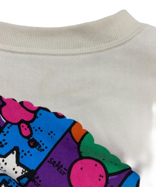 SAPEur（サプール）SAPEur (サプール) スウェット ホワイト サイズ:ＸＬの古着・服飾アイテム