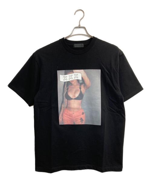 GOD SELECTION XXX（ゴッド セレクション トリプルエックス）GOD SELECTION XXX (ゴッド セレクション トリプルエックス) プリントTシャツ ブラック サイズ:Lの古着・服飾アイテム