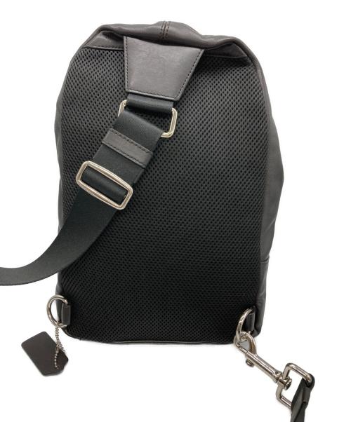 COACH（コーチ）COACH (コーチ) ボディーバッグ ブラック×ブラウンの古着・服飾アイテム