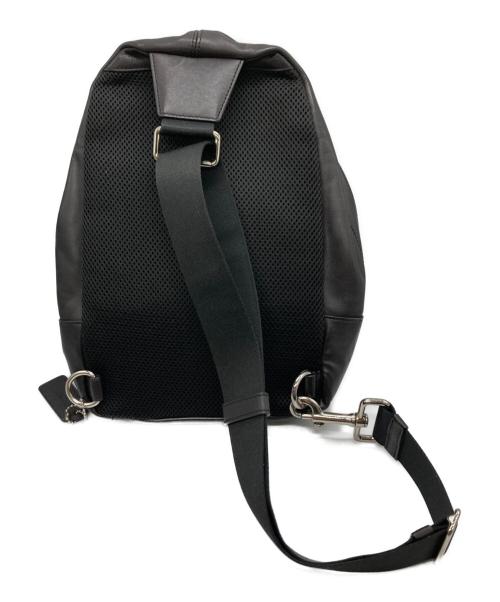 COACH（コーチ）COACH (コーチ) ボディーバッグ ブラック×ブラウンの古着・服飾アイテム