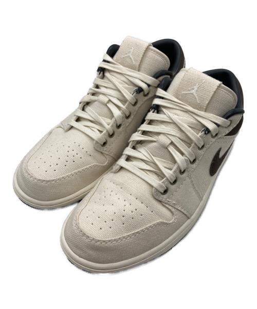 NIKE（ナイキ）NIKE (ナイキ) Air Jordan 1 Low/ハイカットスニーカー ブラウン×アイボリー サイズ:US9.5の古着・服飾アイテム
