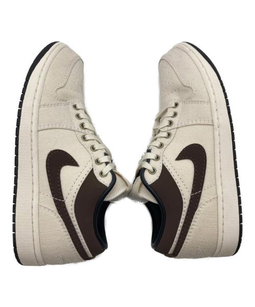 NIKE（ナイキ）NIKE (ナイキ) Air Jordan 1 Low/ハイカットスニーカー ブラウン×アイボリー サイズ:US9.5の古着・服飾アイテム