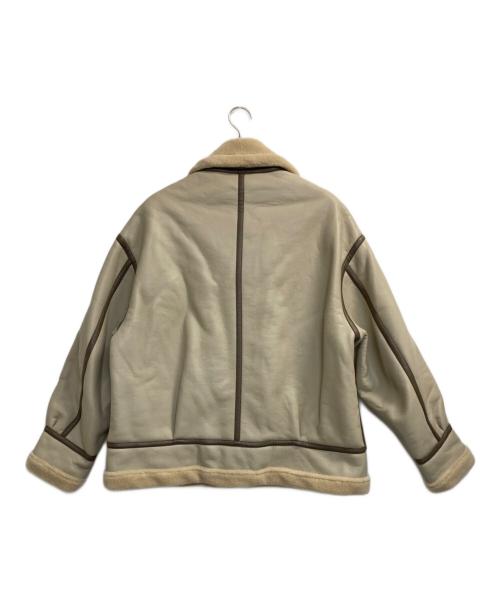 EDIFICE（エディフィス）EDIFICE (エディフィス) オーバーサイズ フェイクムートンジャケット アイボリー サイズ:Ｌの古着・服飾アイテム