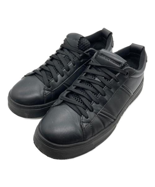 EMPORIO ARMANI（エンポリオ アルマーニ）EMPORIO ARMANI (エンポリオ アルマーニ) ローカットスニーカー ブラック サイズ:US7の古着・服飾アイテム