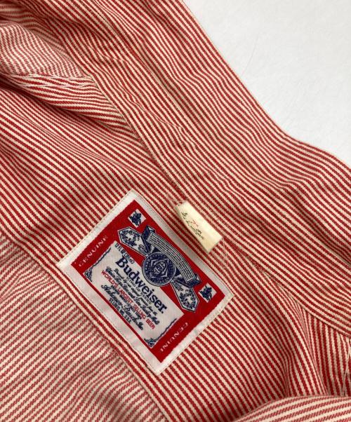 BUDWEISER（バドワイザー）BUDWEISER (バドワイザー) ワークシャツ レッド サイズ:不明の古着・服飾アイテム