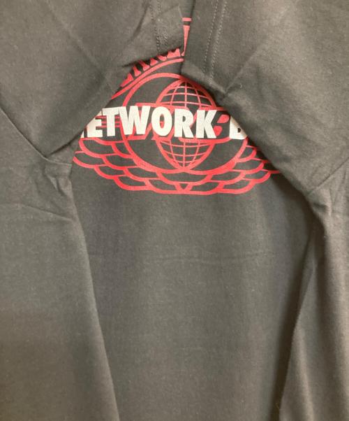 THE NETWORK BUSINESS（ザネットワークビジネス）THE NETWORK BUSINESS (ザネットワークビジネス) WING FOOT BRED S/S TEE ブラック サイズ:ＸＬの古着・服飾アイテム