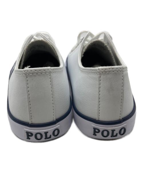 POLO RALPH LAUREN（ポロ・ラルフローレン）POLO RALPH LAUREN (ポロ・ラルフローレン) ローカットスニーカー ホワイト サイズ:US4.5の古着・服飾アイテム