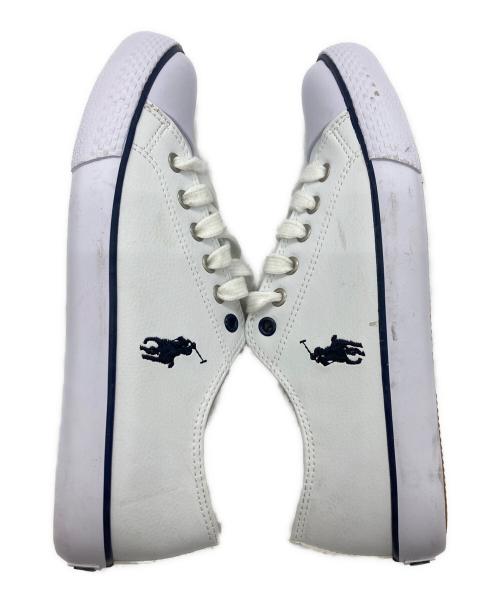 POLO RALPH LAUREN（ポロ・ラルフローレン）POLO RALPH LAUREN (ポロ・ラルフローレン) ローカットスニーカー ホワイト サイズ:US4.5の古着・服飾アイテム