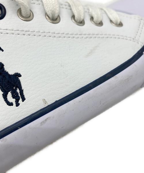 POLO RALPH LAUREN（ポロ・ラルフローレン）POLO RALPH LAUREN (ポロ・ラルフローレン) ローカットスニーカー ホワイト サイズ:US4.5の古着・服飾アイテム