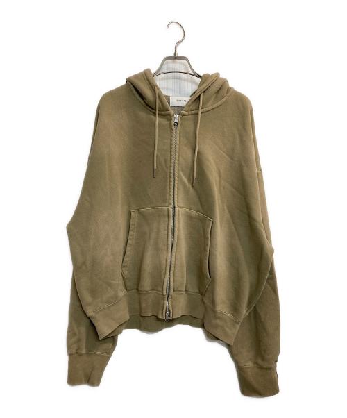 soerte（ソエルテ）soerte (ソエルテ) ダブルジップパーカー ブラウン サイズ:3の古着・服飾アイテム