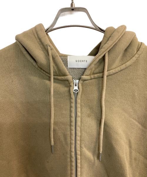 soerte（ソエルテ）soerte (ソエルテ) ダブルジップパーカー ブラウン サイズ:3の古着・服飾アイテム