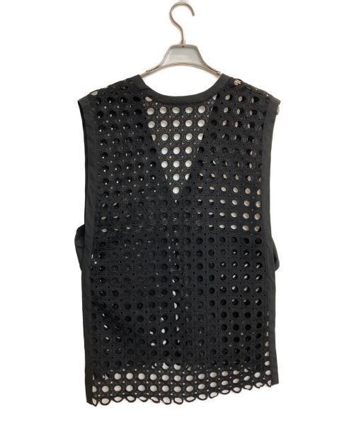 Adam et Rope（アダム エ ロペ）Adam et Rope (アダム エ ロペ) レースジレ ブラック サイズ:Fの古着・服飾アイテム