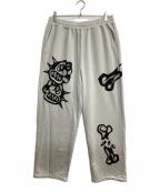 X-LARGEエクストララージ）の古着「ALLOVER PRINTED SWEAT PANTS」｜グレー