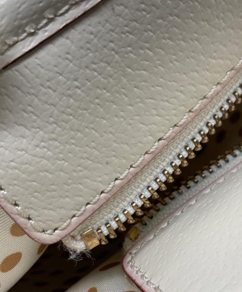Kate Spade（ケイトスペード）Kate Spade (ケイトスペード) ストロートートバッグ ベージュ×アイボリーの古着・服飾アイテム