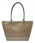 Kate Spade (ケイトスペード) ストロートートバッグ ベージュ×アイボリー：4000円