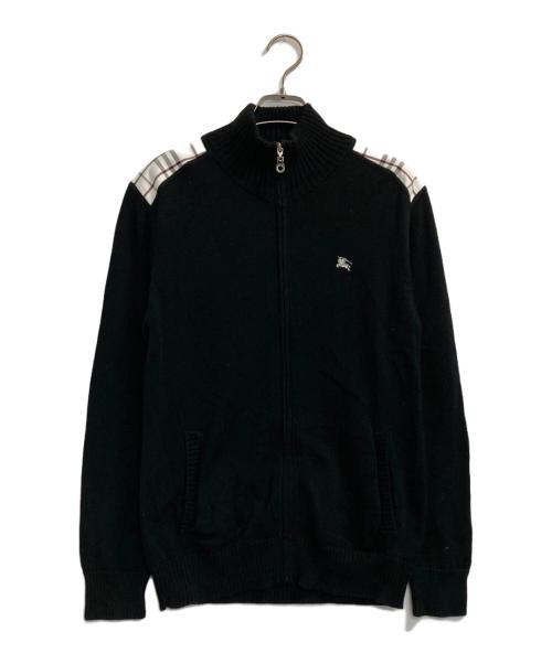 BURBERRY BLACK LABEL（バーバリーブラックレーベル）BURBERRY BLACK LABEL (バーバリーブラックレーベル) ドライバーズニット ブラック サイズ:2の古着・服飾アイテム