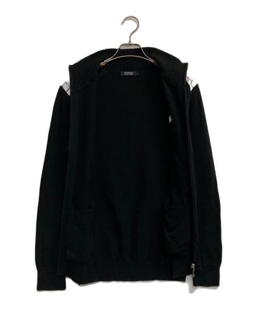 BURBERRY BLACK LABEL（バーバリーブラックレーベル）BURBERRY BLACK LABEL (バーバリーブラックレーベル) ドライバーズニット ブラック サイズ:2の古着・服飾アイテム