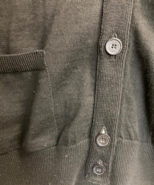 maison kitsune（メゾンキツネ）MAISON KITSUNE (メゾンキツネ) TRICOLOR FOX PATCH CLASSIC CARDIGAN ブラック サイズ:Lの古着・服飾アイテム