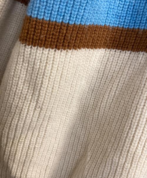 CULLNI（クルニ）CULLNI (クルニ) EX.COLOR BORDER CARDIGAN サックスブルー サイズ:1の古着・服飾アイテム
