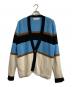 CULLNI（クルニ）の古着「EX.COLOR BORDER CARDIGAN」｜サックスブルー