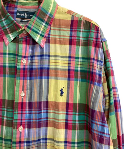 POLO RALPH LAUREN（ポロ・ラルフローレン）POLO RALPH LAUREN (ポロ・ラルフローレン) チェックシャツ イエロー×グリーン サイズ:ＸＬの古着・服飾アイテム