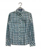 BURBERRY BLUE LABELバーバリー ブルー レーベル）の古着「チェックBDシャツ」｜ブルー